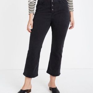 Washed black Cali Demi boot cropped jeans